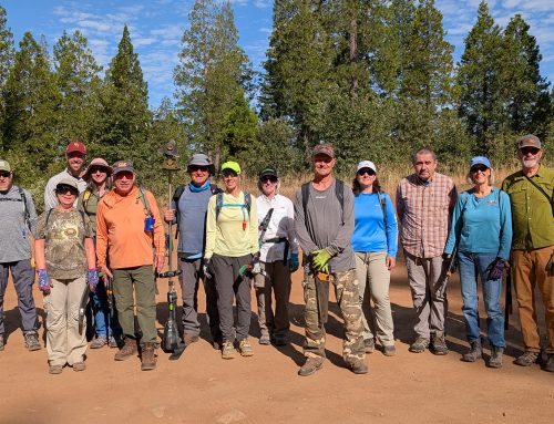 Arnold Rim Trail Volunteer Trail Maintenance day was off the hook with 21 volunteers on a Saturday morning